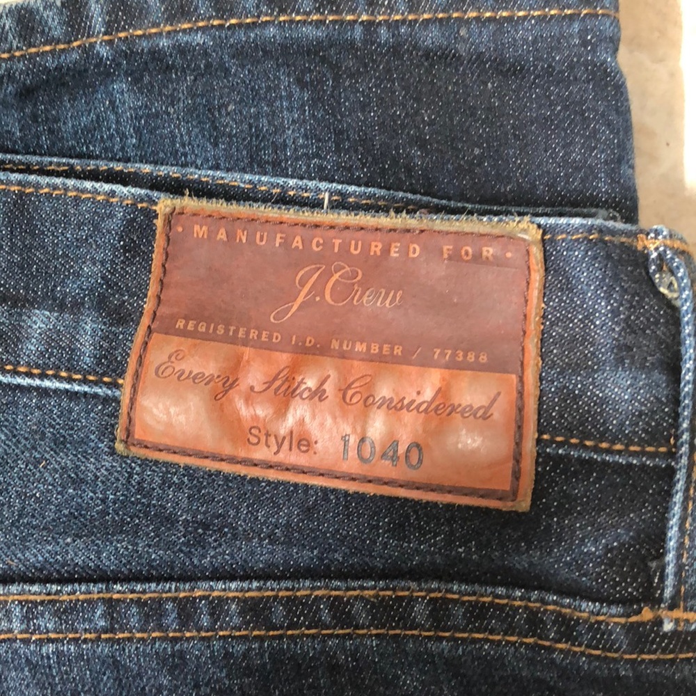 3 pairs J.crew 1040 straight leg jeans size 36x32